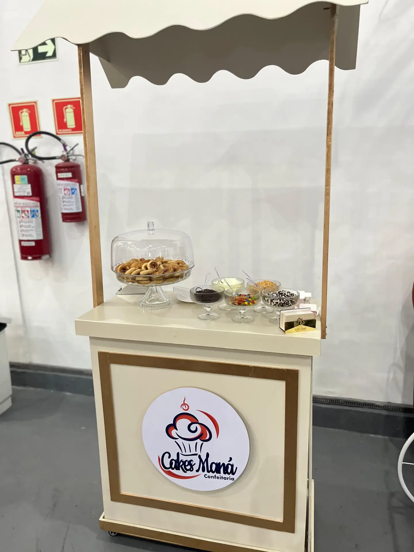 Carrinho clean para eventos elegantes